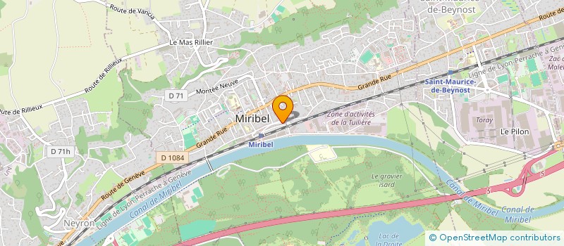 localisation de l'entreprise COPROPRIETE RUE DU RIVAGE à MIRIBEL