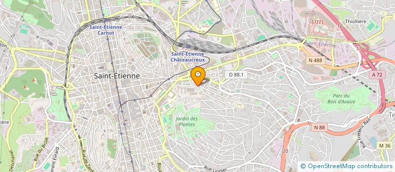 localisation de l'entreprise COPROPRIETE RUE RICHELANDIERE  SAINT-ETIENNE