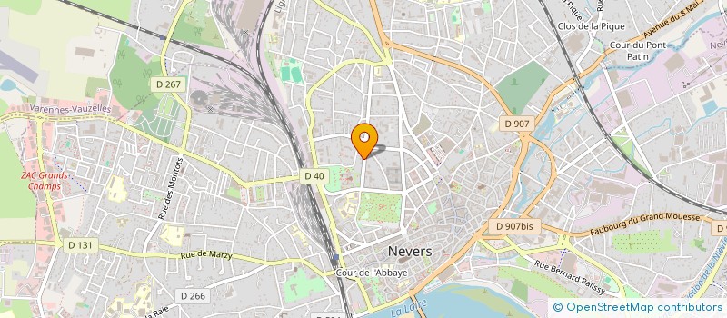 localisation de l'entreprise COPROPRIETE RUY BLAS à NEVERS