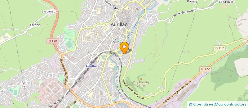 localisation de l'entreprise COPROPRIETE RUY COURNY BAT B à AURILLAC