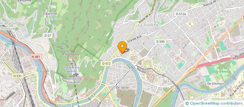 localisation de l'entreprise COPROPRIETE SAIEM-MONT RACHAIS  LA TRONCHE