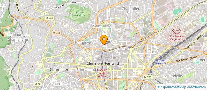 localisation de l'entreprise COPROPRIETE SAINT EUTROPE  CLERMONT-FERRAND