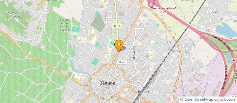 localisation de l'entreprise COPROPRIETE SAINT NICOLAS N° 69 à BEAUNE