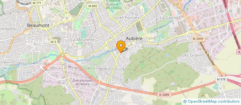 localisation de l'entreprise COPROPRIETE SAINT VERNY  AUBIERE