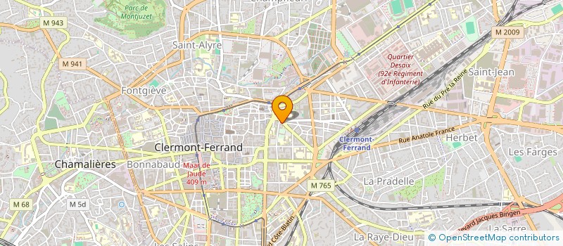 localisation de l'entreprise COPROPRIETE SALFORD  CLERMONT-FERRAND
