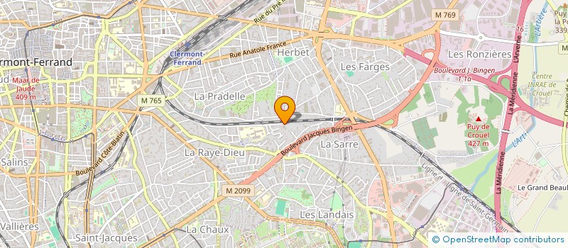 localisation de l'entreprise COPROPRIETE SAN MARCO  CLERMONT-FERRAND