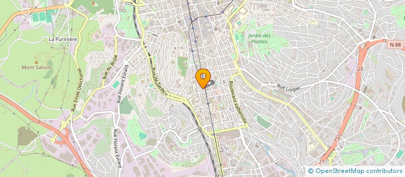 localisation de l'entreprise COPROPRIETE SAUVAGE  SAINT-ETIENNE