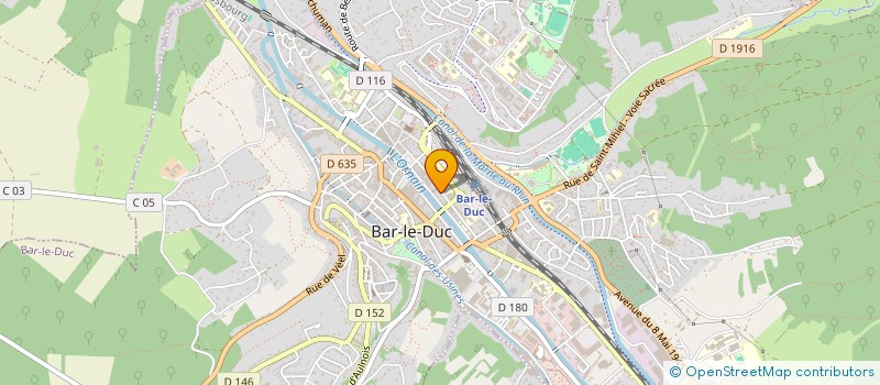 localisation de l'entreprise COPROPRIETE SCRIPION CAPPELAERE ET PRUNAUX  BAR-LE-DUC