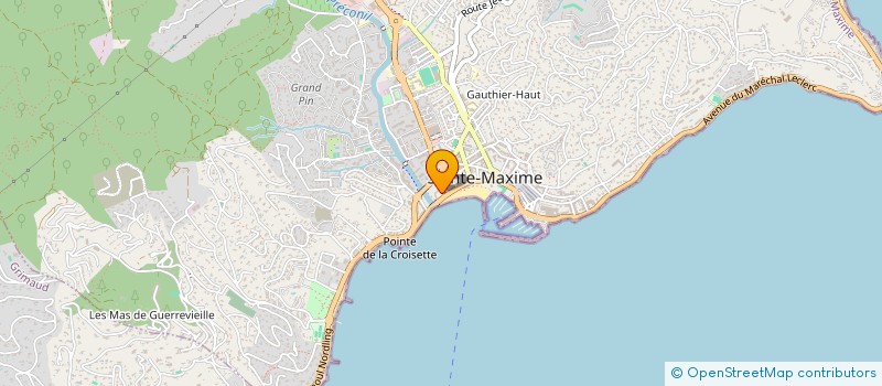 localisation de l'entreprise COPROPRIETE SPLENDID AZUR BATIMENT B à SAINTE-MAXIME