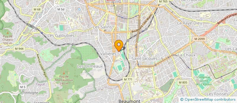 localisation de l'entreprise COPROPRIETE SQUARE PONCILLON  CLERMONT-FERRAND