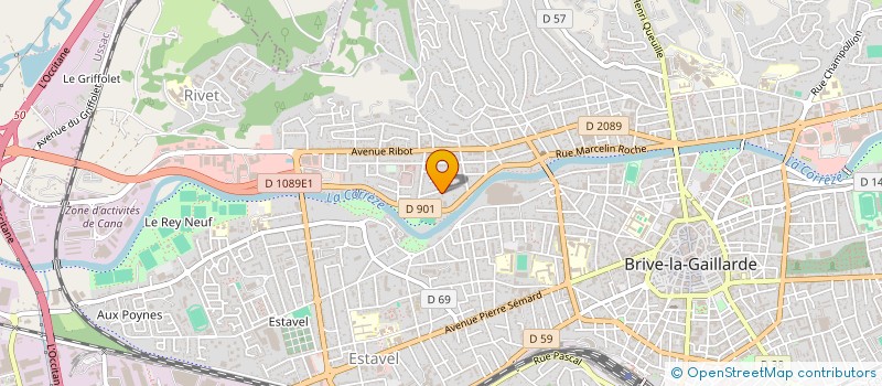 localisation de l'entreprise COPROPRIETE ST EXUPERY  BRIVE-LA-GAILLARDE