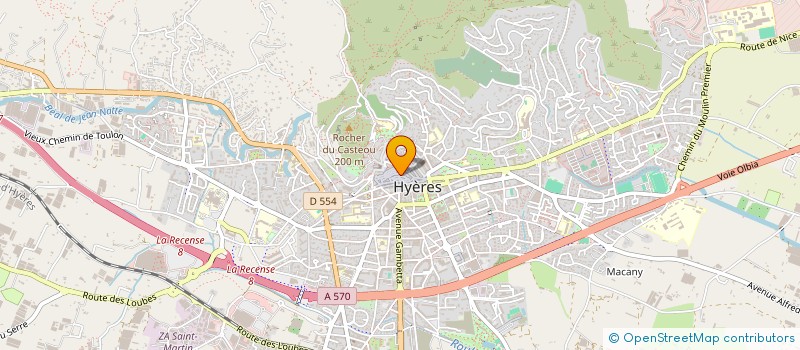 localisation de l'entreprise COPROPRIETE TAMARIS 21 à HYERES