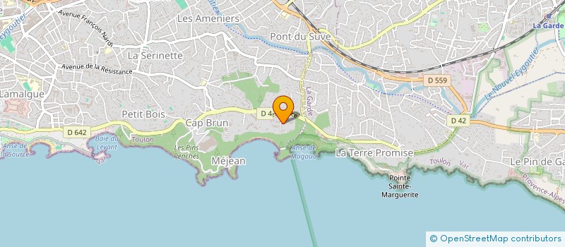 localisation de l'entreprise COPROPRIETE TERRASSE DU CAP BRUN  TOULON
