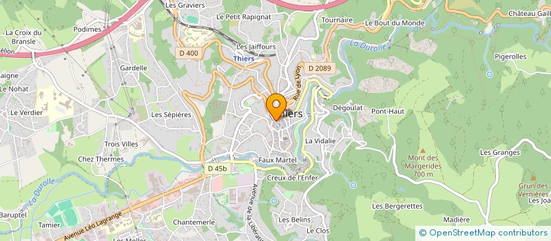 localisation de l'entreprise COPROPRIETE TERRASSE THIERS  THIERS