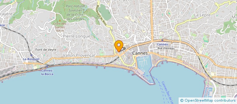 localisation de l'entreprise COPROPRIETE TERRASSES DU SUQUET  CANNES