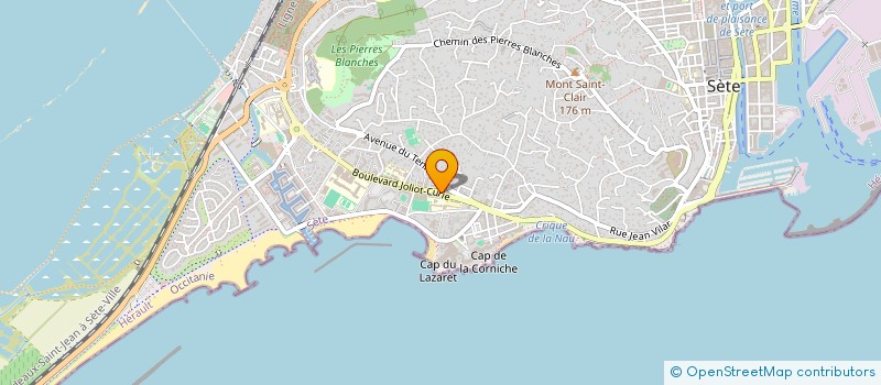 localisation de l'entreprise COPROPRIETE TERRASSES MARINES  SETE