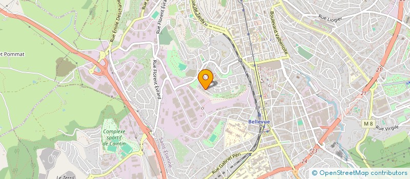 localisation de l'entreprise COPROPRIETE TERRASSES MIDI  SAINT-ETIENNE