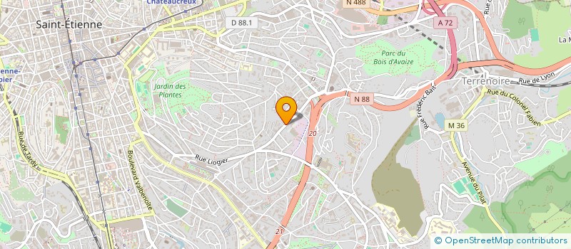 localisation de l'entreprise COPROPRIETE TERRENOIRE  SAINT-ETIENNE