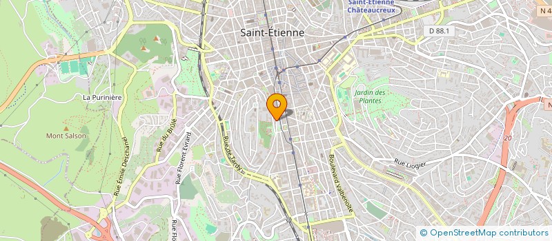 localisation de l'entreprise COPROPRIETE THOMAS  SAINT-ETIENNE