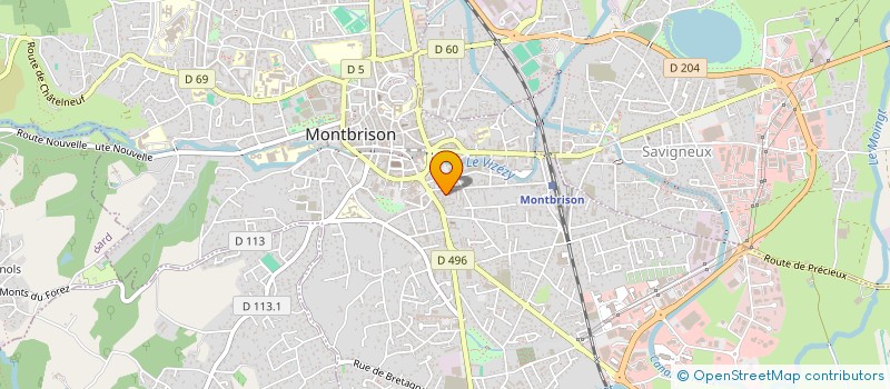 localisation de l'entreprise COPROPRIETE TILLEULS  MONTBRISON