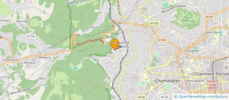 localisation de l'entreprise COPROPRIETE TOULOUSE LAUTREC  CHAMALIERES