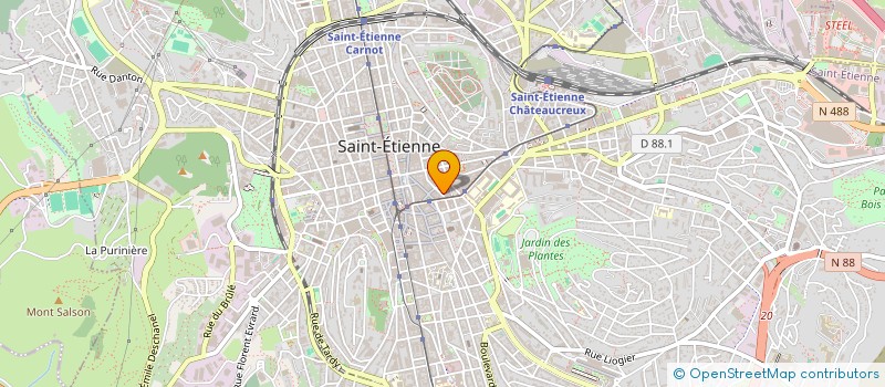 localisation de l'entreprise COPROPRIETE TRAVERSIERE  SAINT-ETIENNE