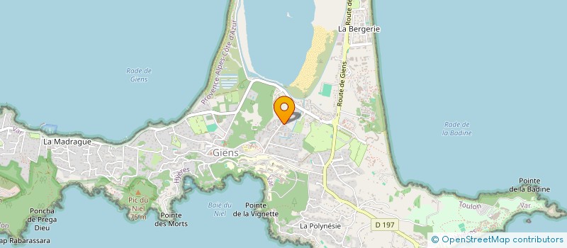 localisation de l'entreprise COPROPRIETE TRIDENT à HYERES