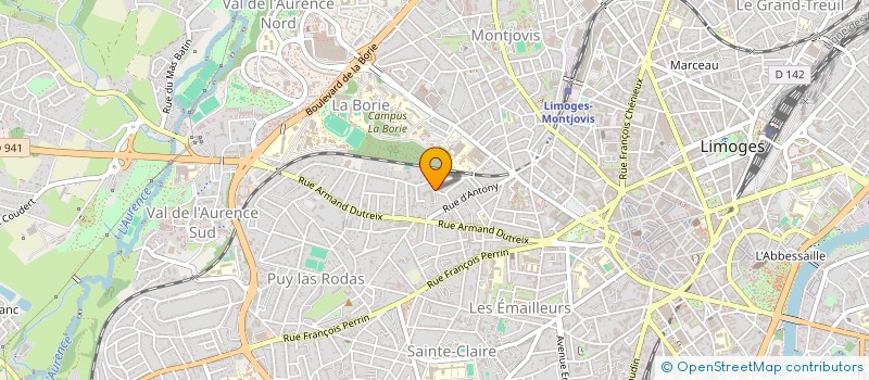 localisation de l'entreprise COPROPRIETE UNIVERSITY MEISSONIER à LIMOGES