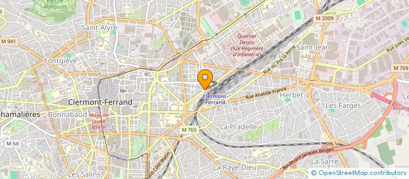 localisation de l'entreprise COPROPRIETE URSS 33  CLERMONT-FERRAND