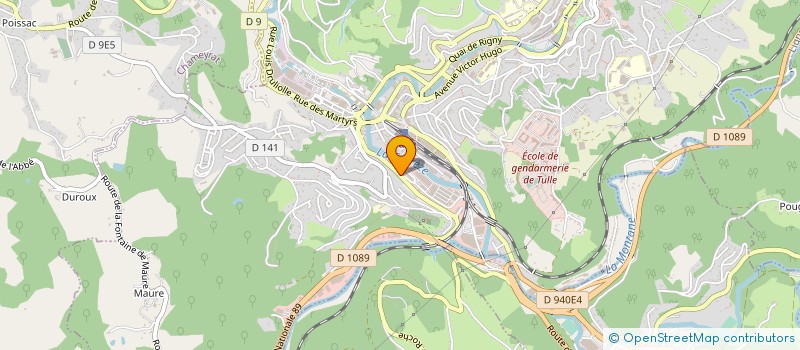 localisation de l'entreprise COPROPRIETE VALETTE  TULLE