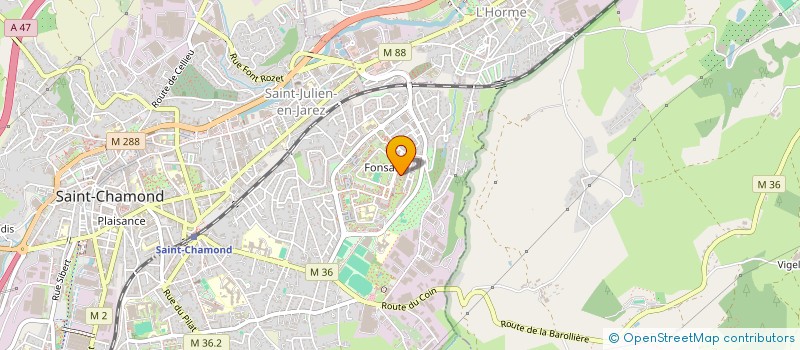 localisation de l'entreprise COPROPRIETE VALFLEURY  SAINT-CHAMOND