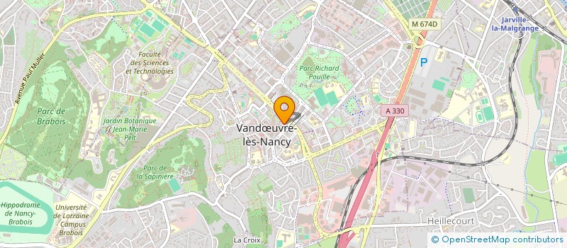 localisation de l'entreprise COPROPRIETE VAND VILL FRAN  VANDUVRE-LES-NANCY