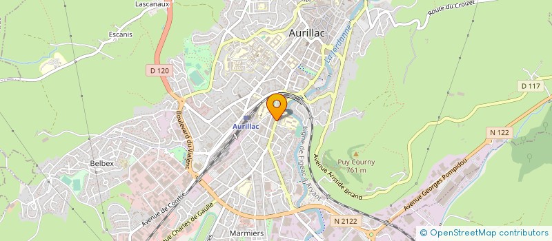 localisation de l'entreprise COPROPRIETE VIALLARD à AURILLAC