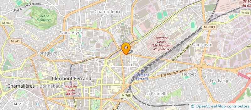 localisation de l'entreprise COPROPRIETE VICTOR HUGO  CLERMONT-FERRAND