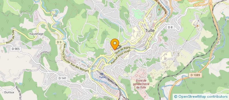 localisation de l'entreprise COPROPRIETE VIDALIE  TULLE