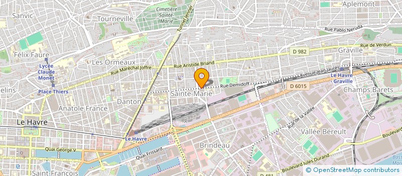 localisation de l'entreprise COPROPRIETE VILLA DES SCIENCES DU HAVRE à LE HAVRE