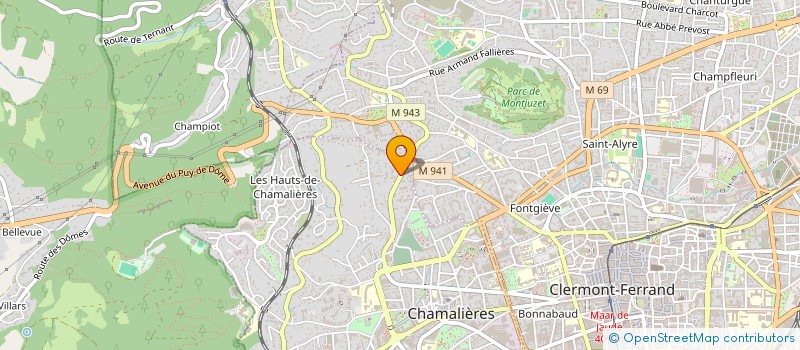 localisation de l'entreprise COPROPRIETE VILLA ELEXCENCE  CHAMALIERES