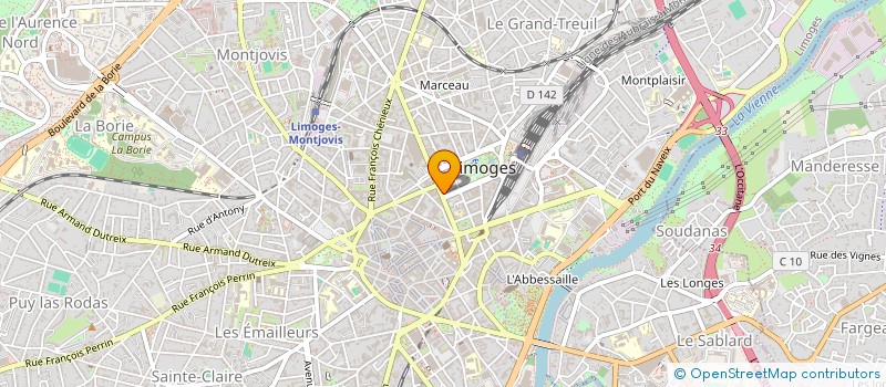 localisation de l'entreprise COPROPRIETE VILLA GARIBALDI à LIMOGES