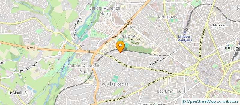 localisation de l'entreprise COPROPRIETE VILLA MEISSONIER  LIMOGES