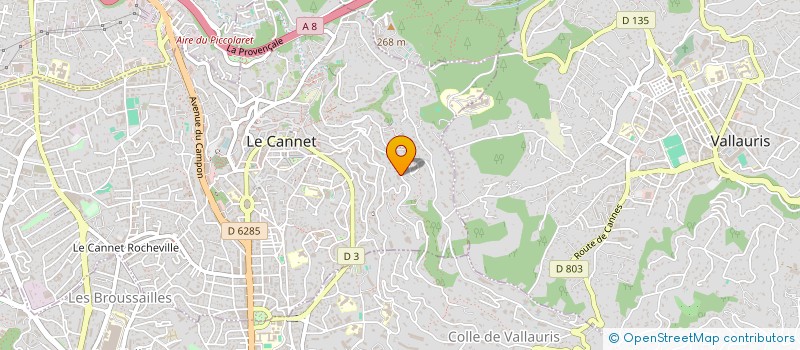 localisation de l'entreprise COPROPRIETE VILLA NIKKO à LE CANNET