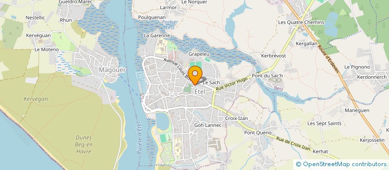 localisation de l'entreprise COPROPRIETE VILLAGE DES DUNES  ERDEVEN