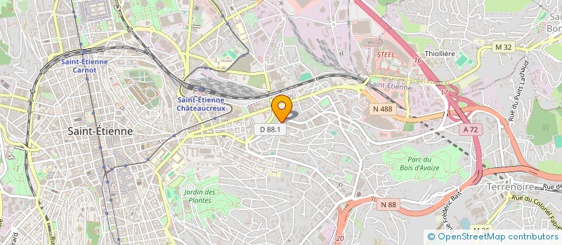 localisation de l'entreprise COPROPRIETE VILLEBOIS  SAINT-ETIENNE