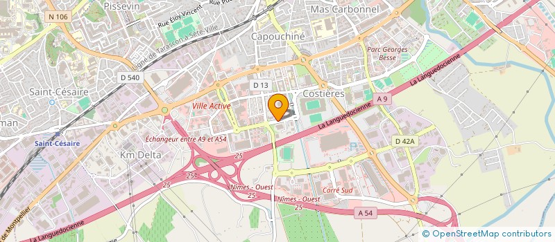 localisation de l'entreprise COPROPRIETE VILLEGIALES ESPACE SANTE  NIMES