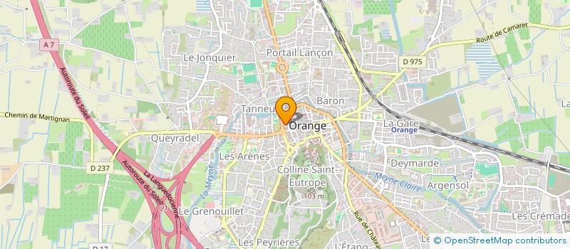 localisation de l'entreprise COPROPRIETE VIVARAIS COMTAT  ORANGE