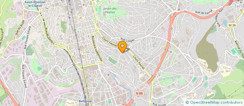 localisation de l'entreprise COPROPRIETE VIVARAIZE  SAINT-ETIENNE