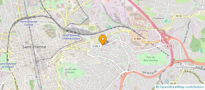 localisation de l'entreprise COPROPRIETE VOLPETTE  SAINT-ETIENNE