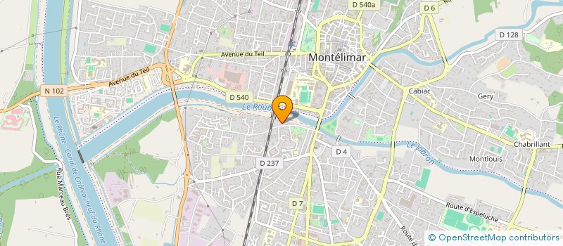 localisation de l'entreprise COPROPRIETE W-WA-WB  MONTELIMAR