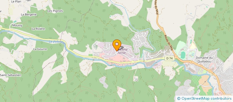 localisation de l'entreprise COPROPRIETE ZA DU CAMP FERRAT à SAINTE-MAXIME