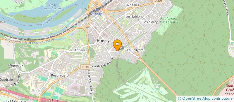 localisation de l'entreprise COPROPRIETES 6B RUE CAPUCINES  POISSY