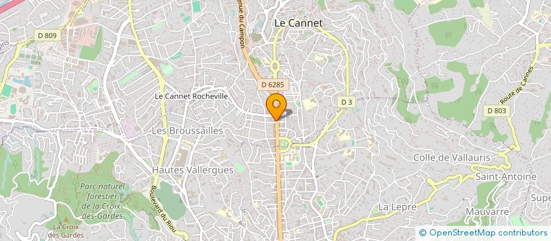 localisation de l'entreprise COPROPRIETES GESTION IMMOBILIERE AZUREENE à LE CANNET